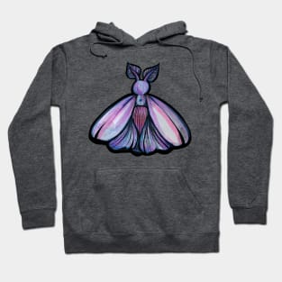 Luna Violet Moth Hoodie